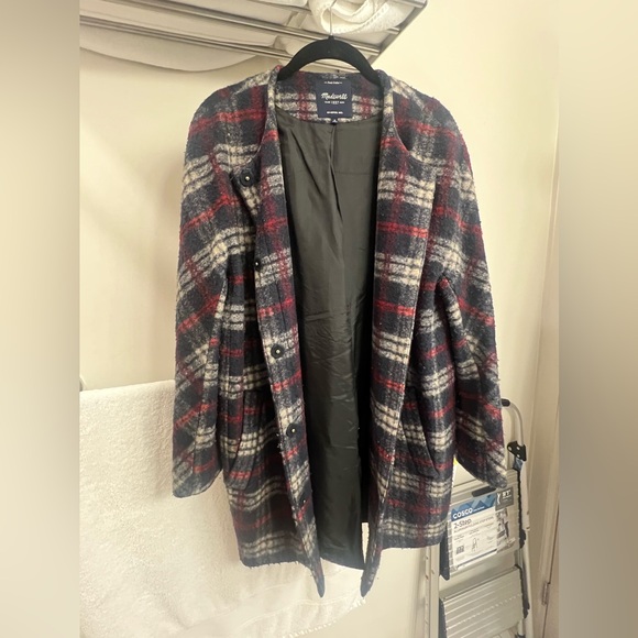 Madewell Plaid Wool Estate Coat - Picture 5 of 10